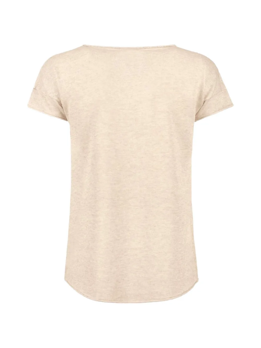 Kangra Verfraaid T-shirt met korte mouwen Beige