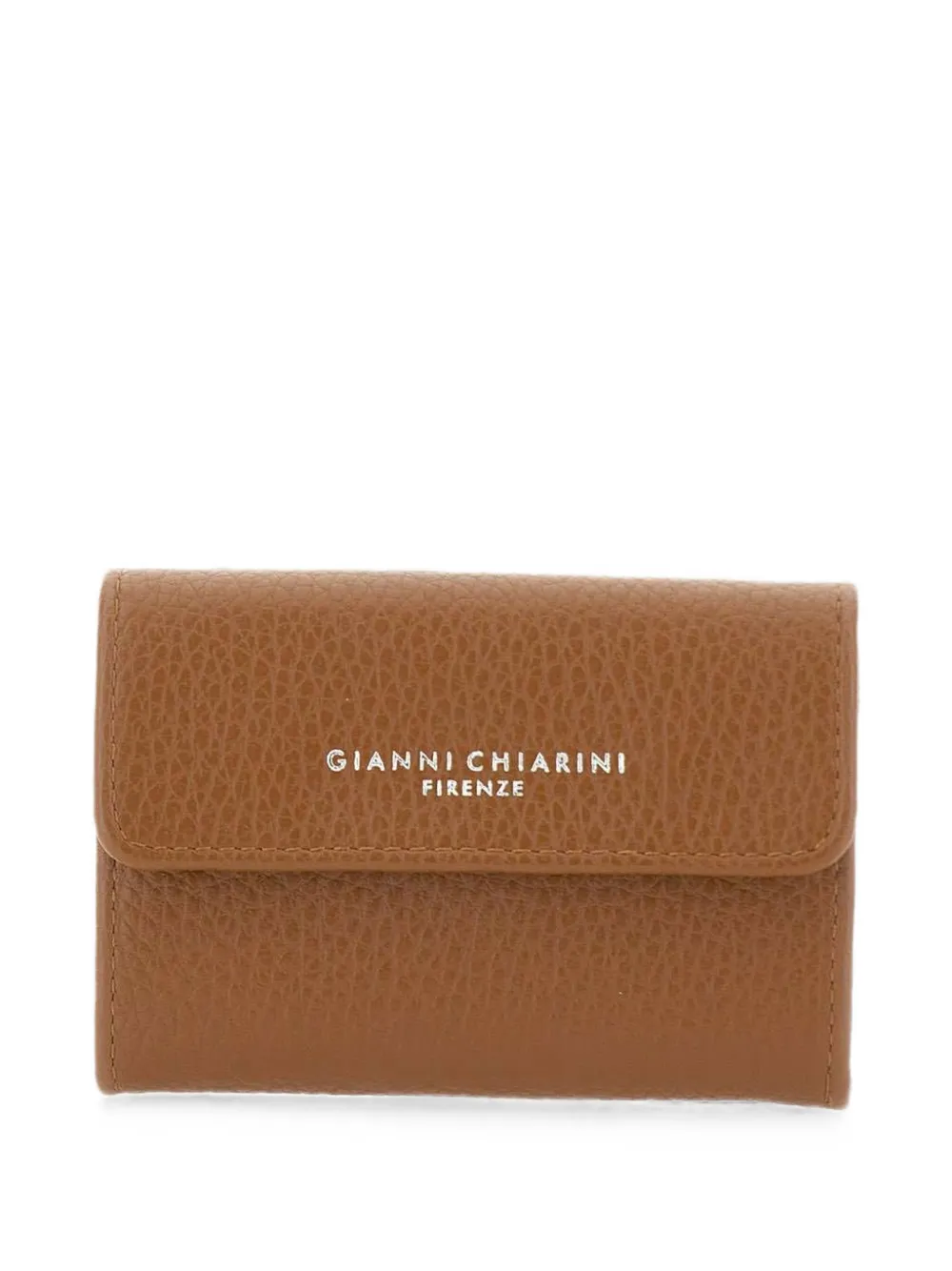 GIANNI CHIARINI Dollaro hammered leather wallet - Marrone
