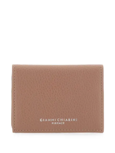 GIANNI CHIARINI Dollaro pebbled leather card holder