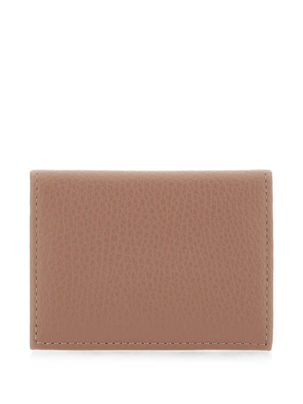 GIANNI CHIARINI Dollaro pasjeshouder van bewerkt leer Beige