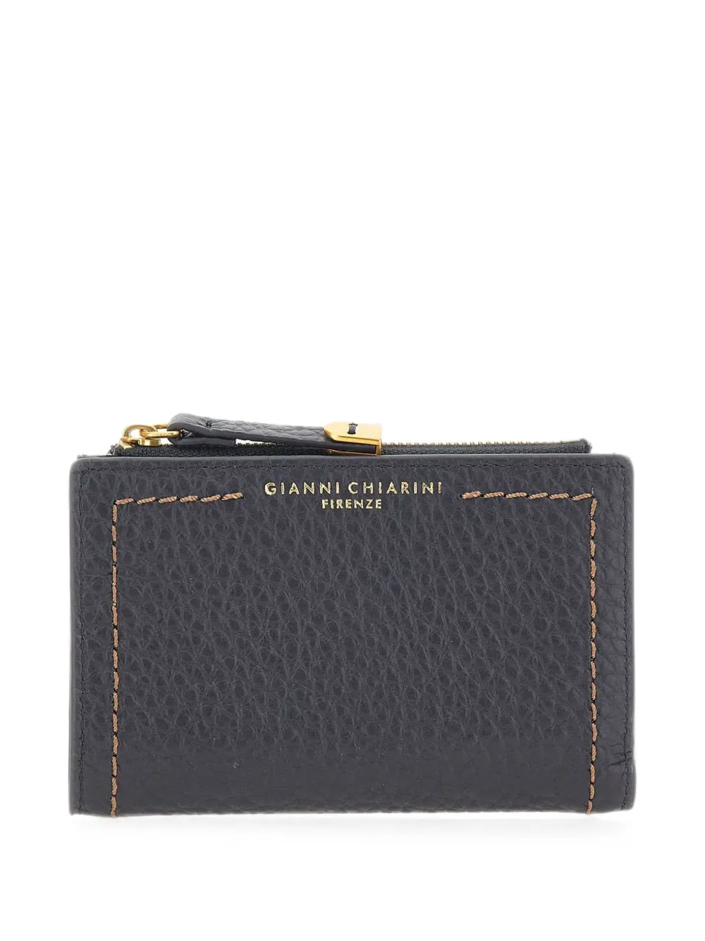 GIANNI CHIARINI Bubble leather bi-fold wallet - Grigio