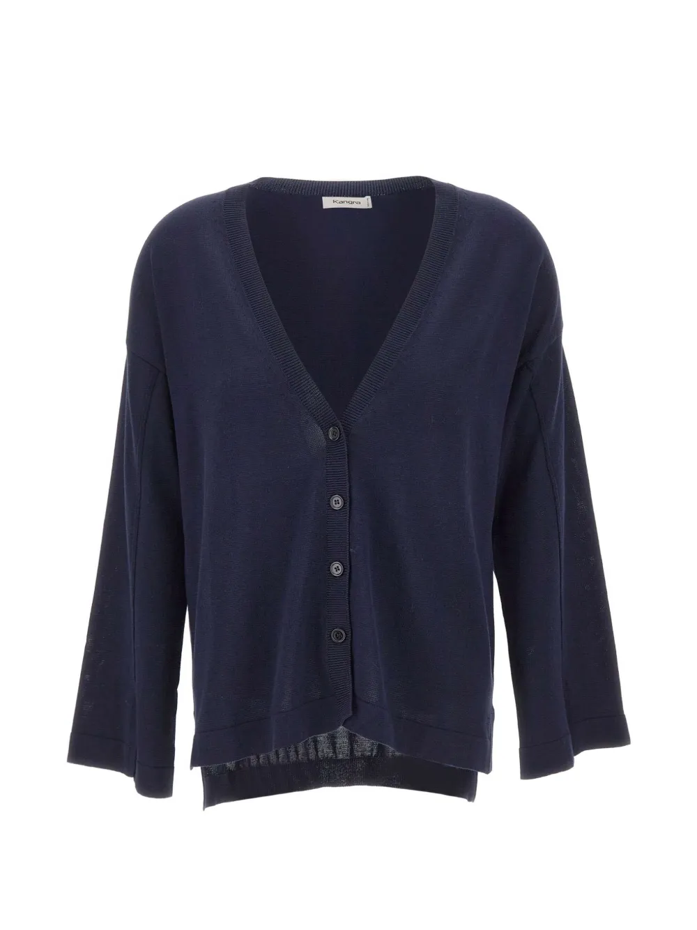 Kangra asymmetrical V-neck cardigan - Blu