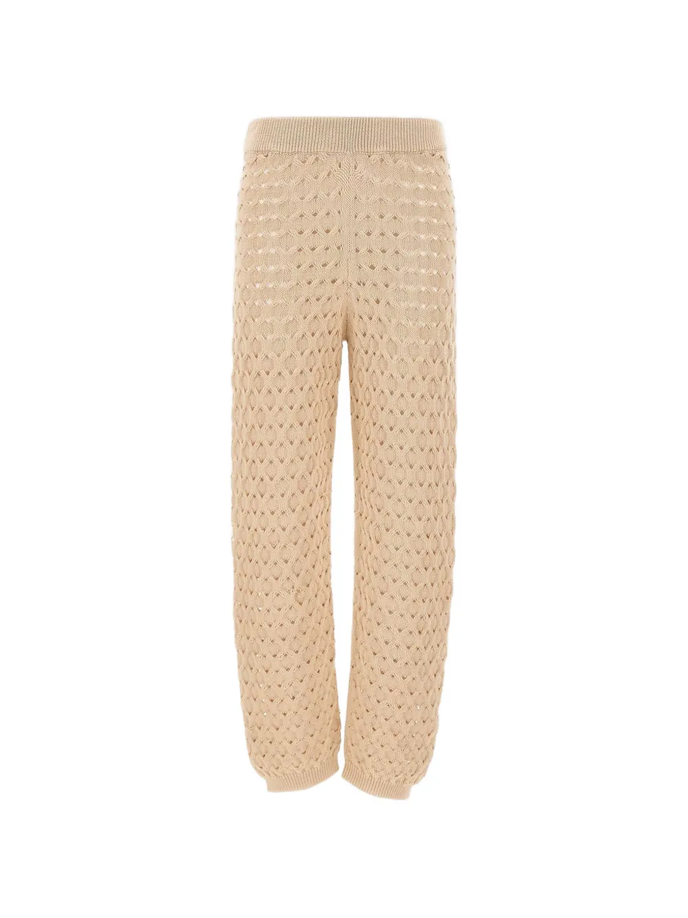 Kangra openwork knit trousers - Toni neutri