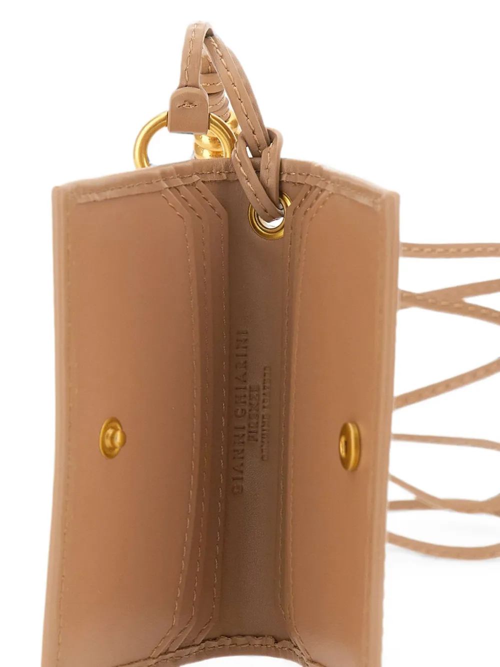 GIANNI CHIARINI Portemonnee met geknoopt detail Beige