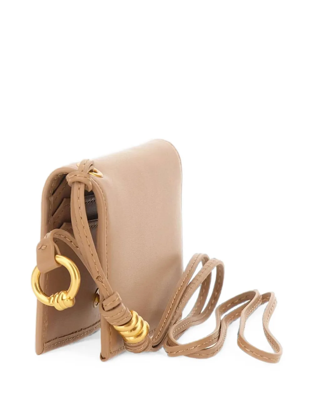 GIANNI CHIARINI Portemonnee met geknoopt detail Beige