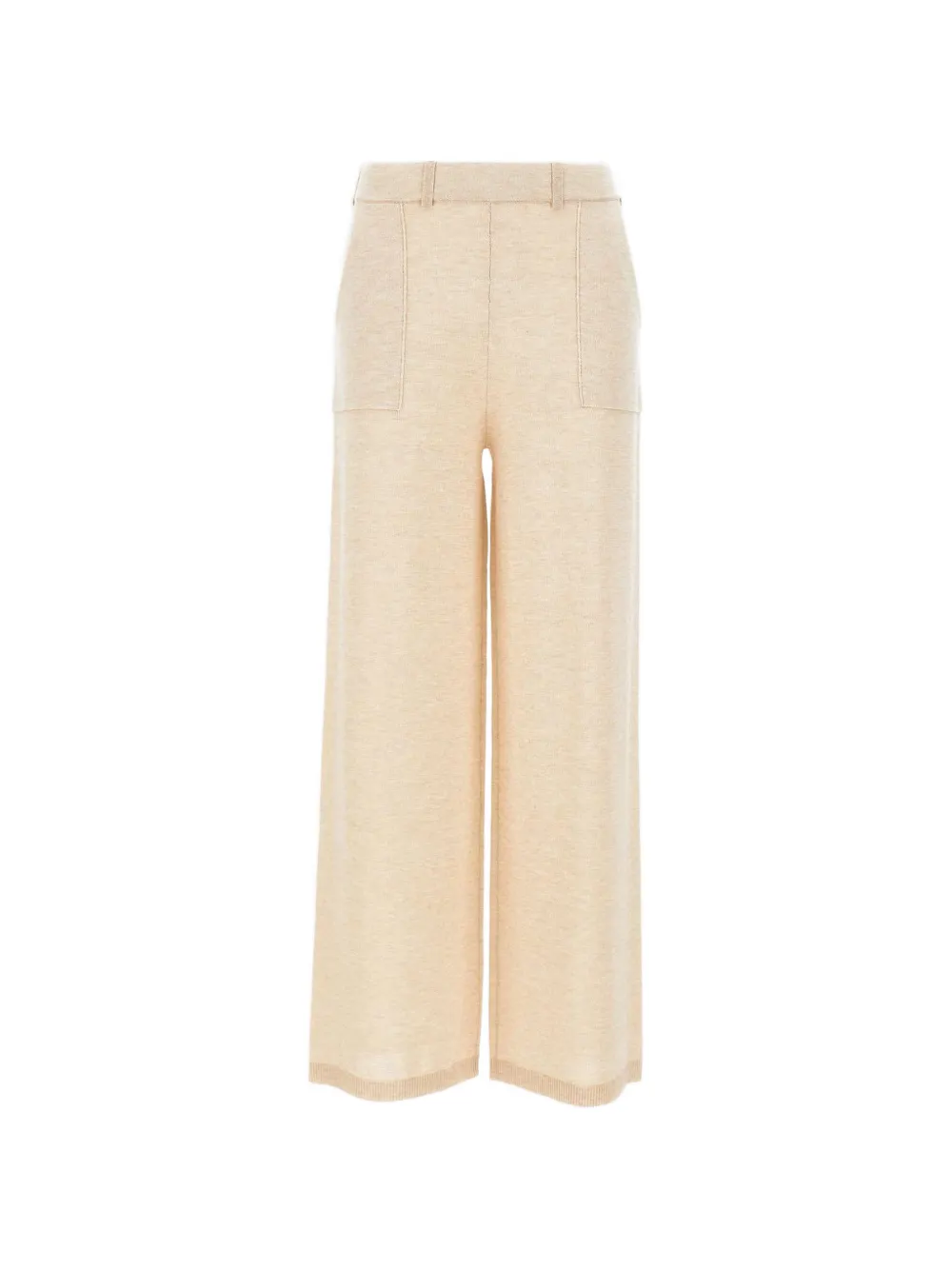 Kangra ribbed-edge palazzo pants - Toni neutri