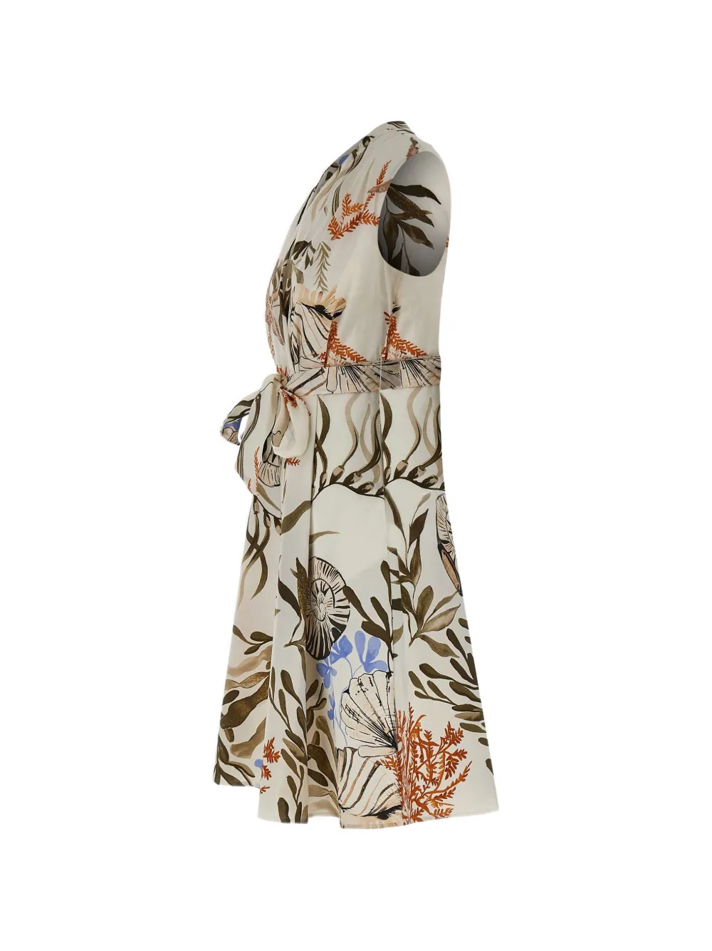 Marella printed wrap-skirt dress - Toni neutri