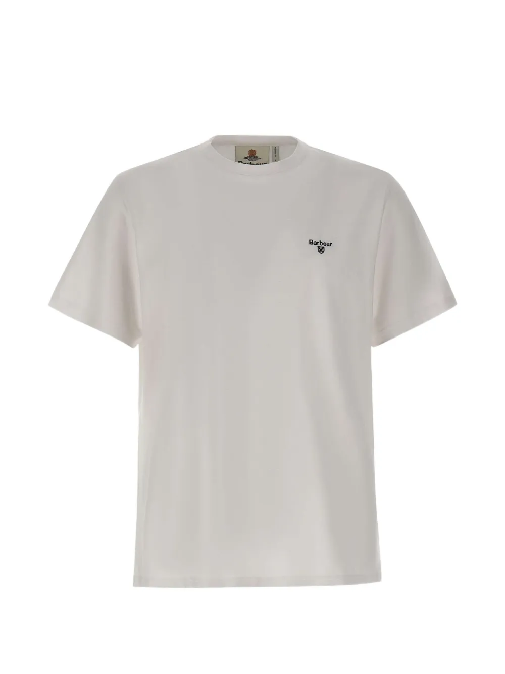 Barbour Essential logo-embroidered T-shirt - Bianco