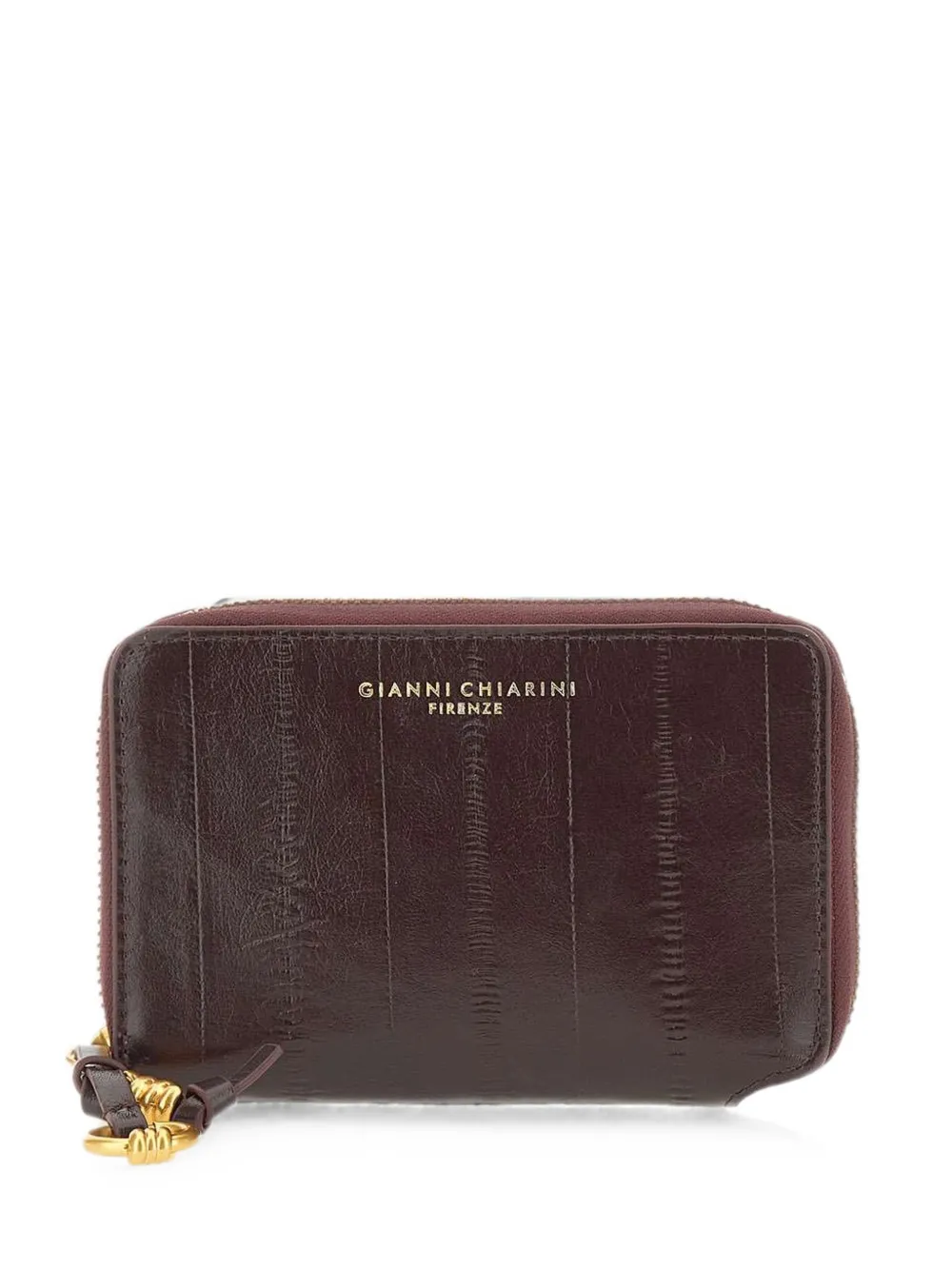 GIANNI CHIARINI Eel zip-around wallet - Viola