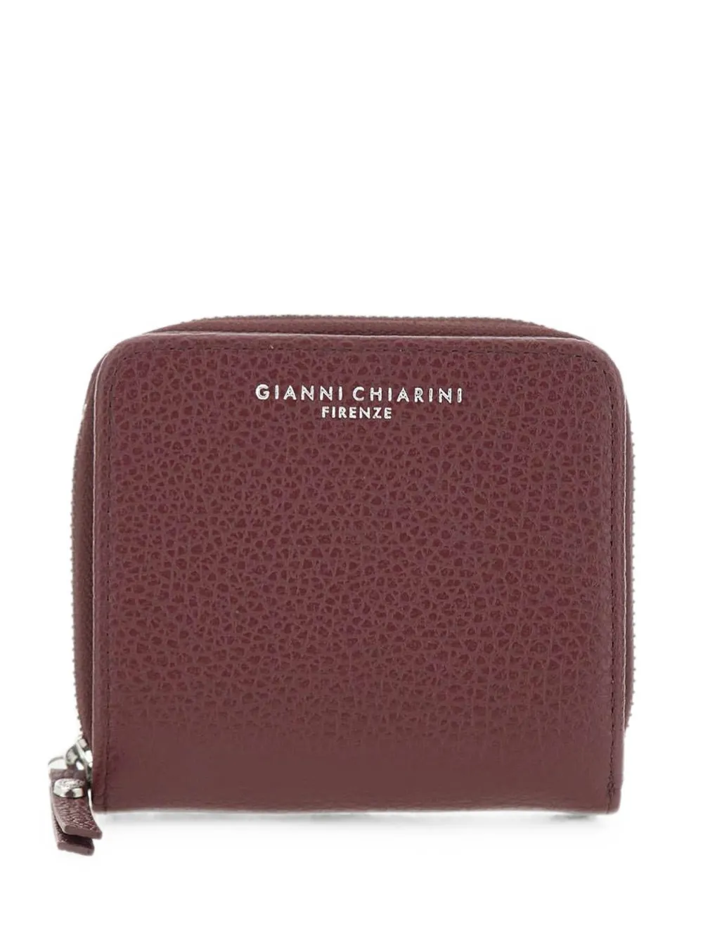 GIANNI CHIARINI Dollaro hammered-leather wallet - Rosso