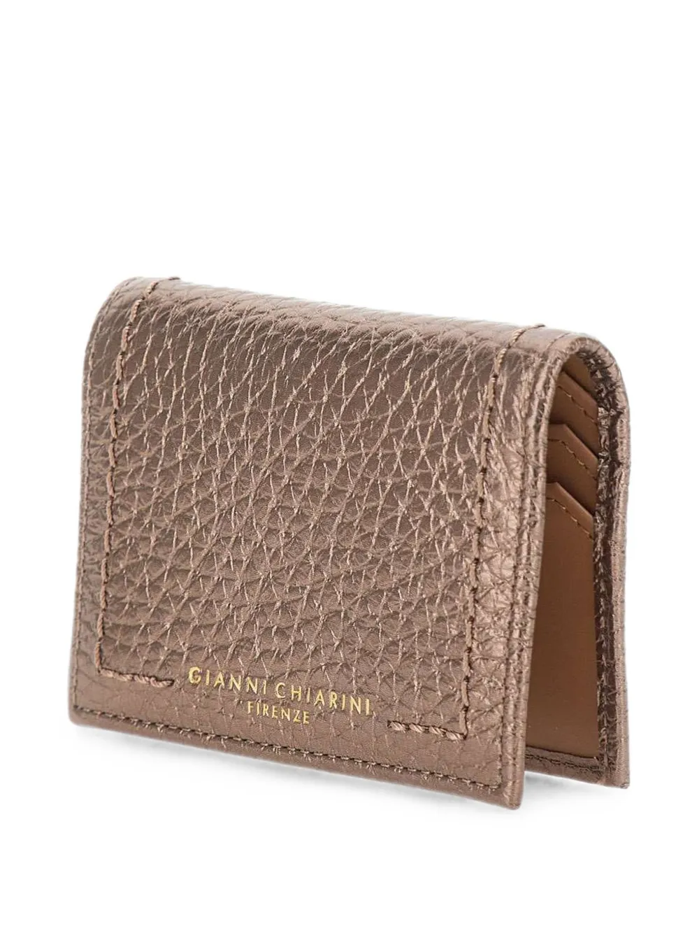 GIANNI CHIARINI Bubble leren pasjeshouder Bruin
