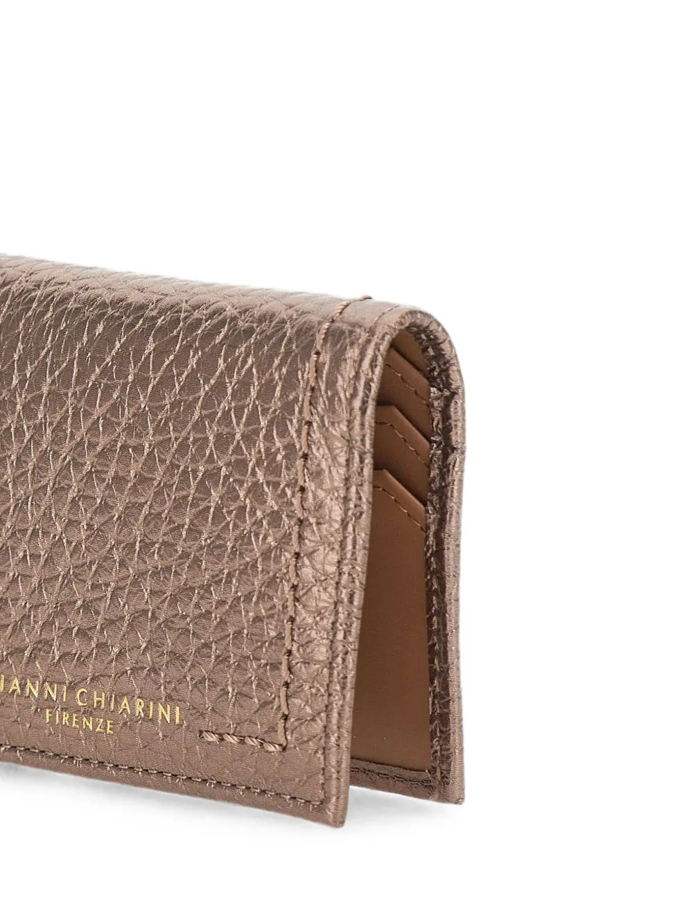 GIANNI CHIARINI Bubble leren pasjeshouder Bruin