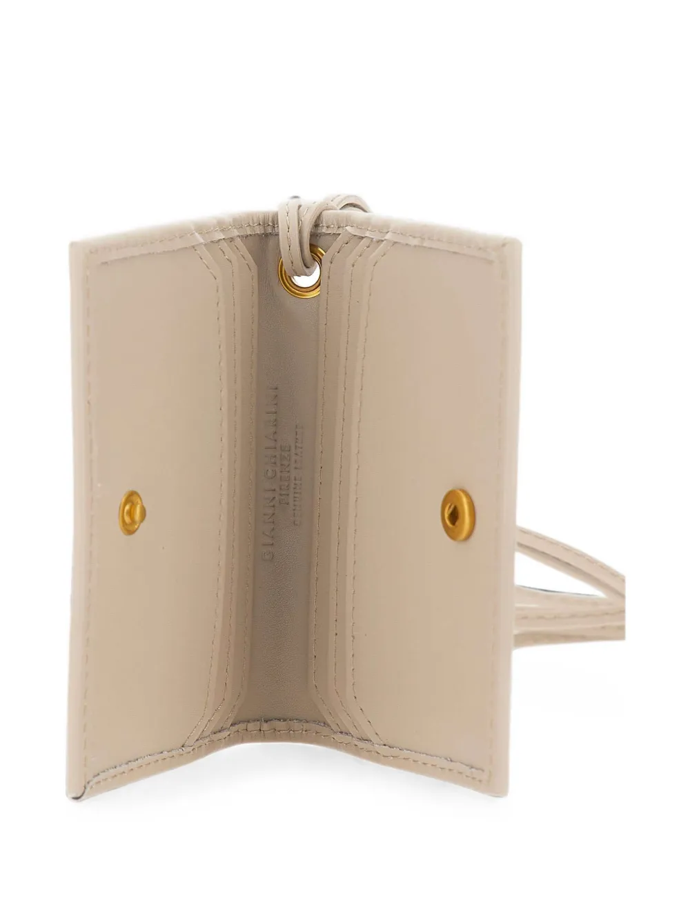 GIANNI CHIARINI Portemonnee met geknoopt detail Beige
