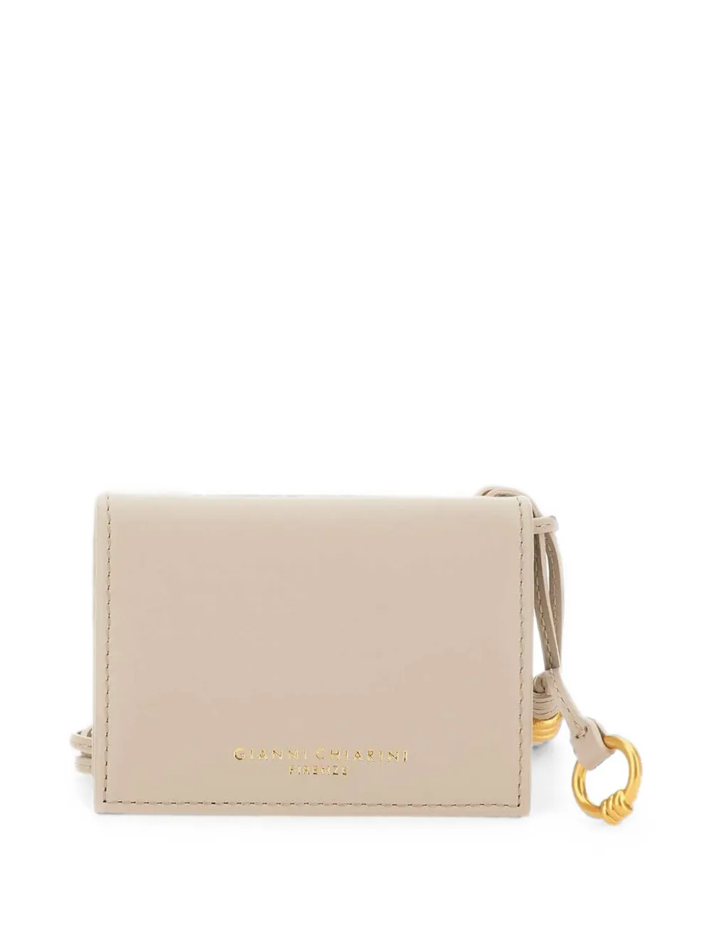 GIANNI CHIARINI Portemonnee met geknoopt detail Beige