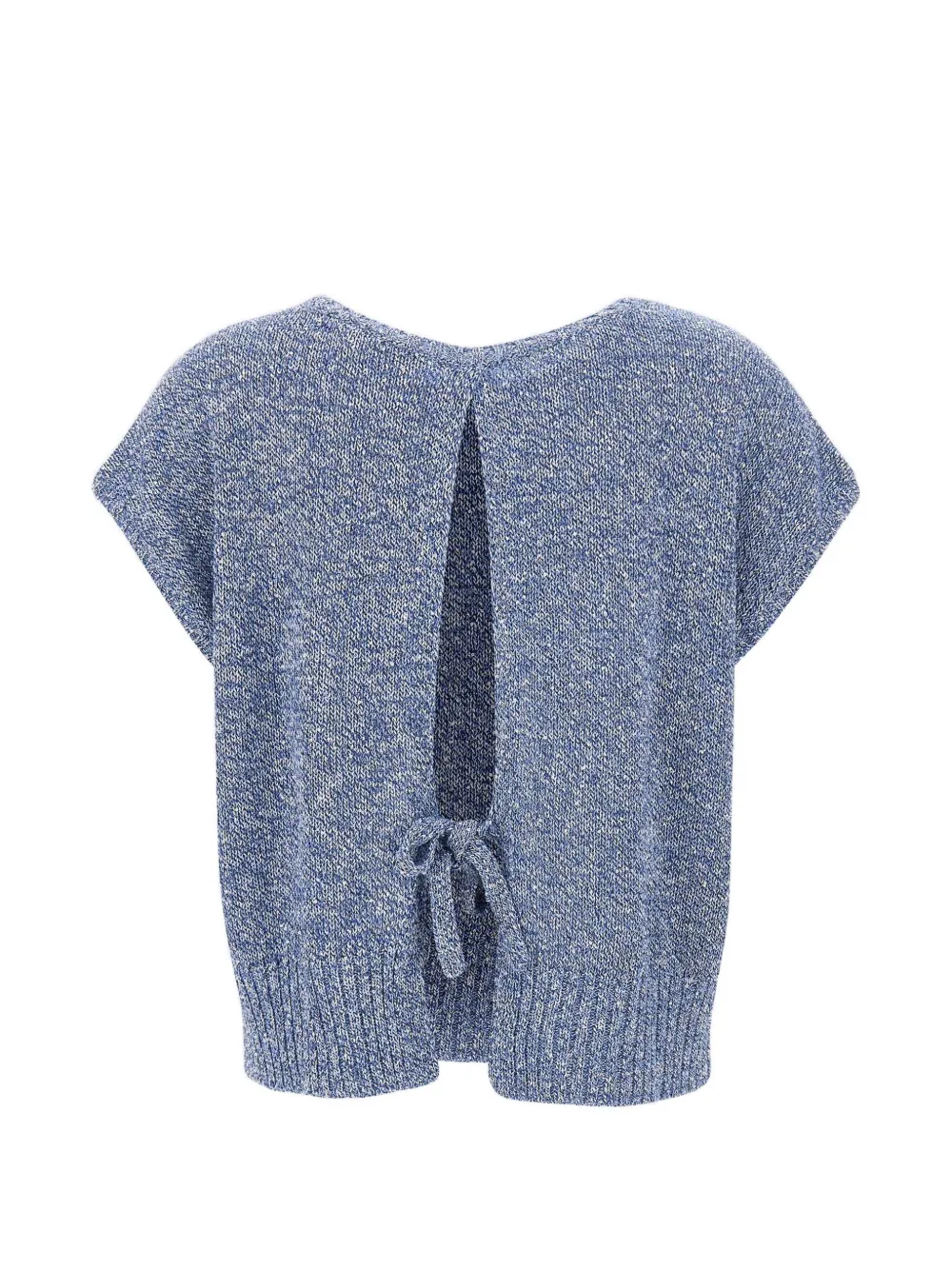 Kangra sequin-embellished open-back sweater - Blau