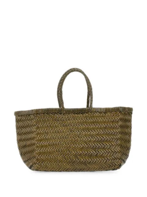 DRAGON DIFFUSION petit sac cabas Triple Jump en cuir tressé