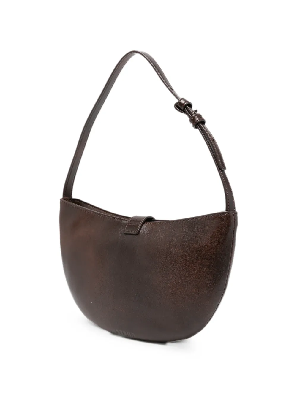 STAUD Harlow leren schoudertas Bruin