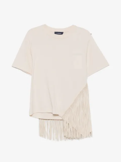 Sportmax fringe-detail T-shirt