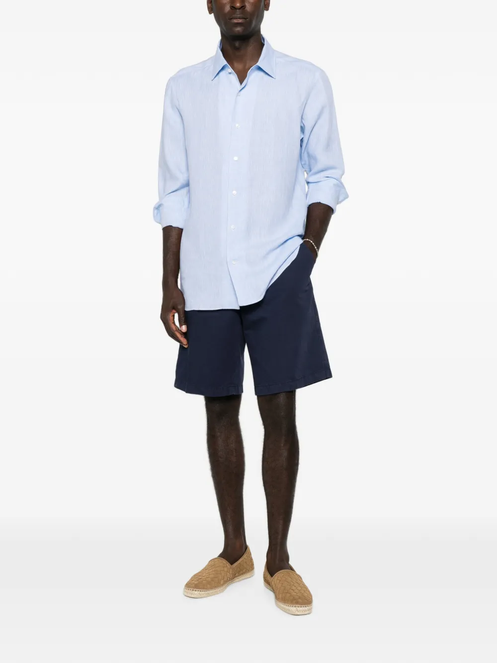 Zegna Straight shorts Blauw