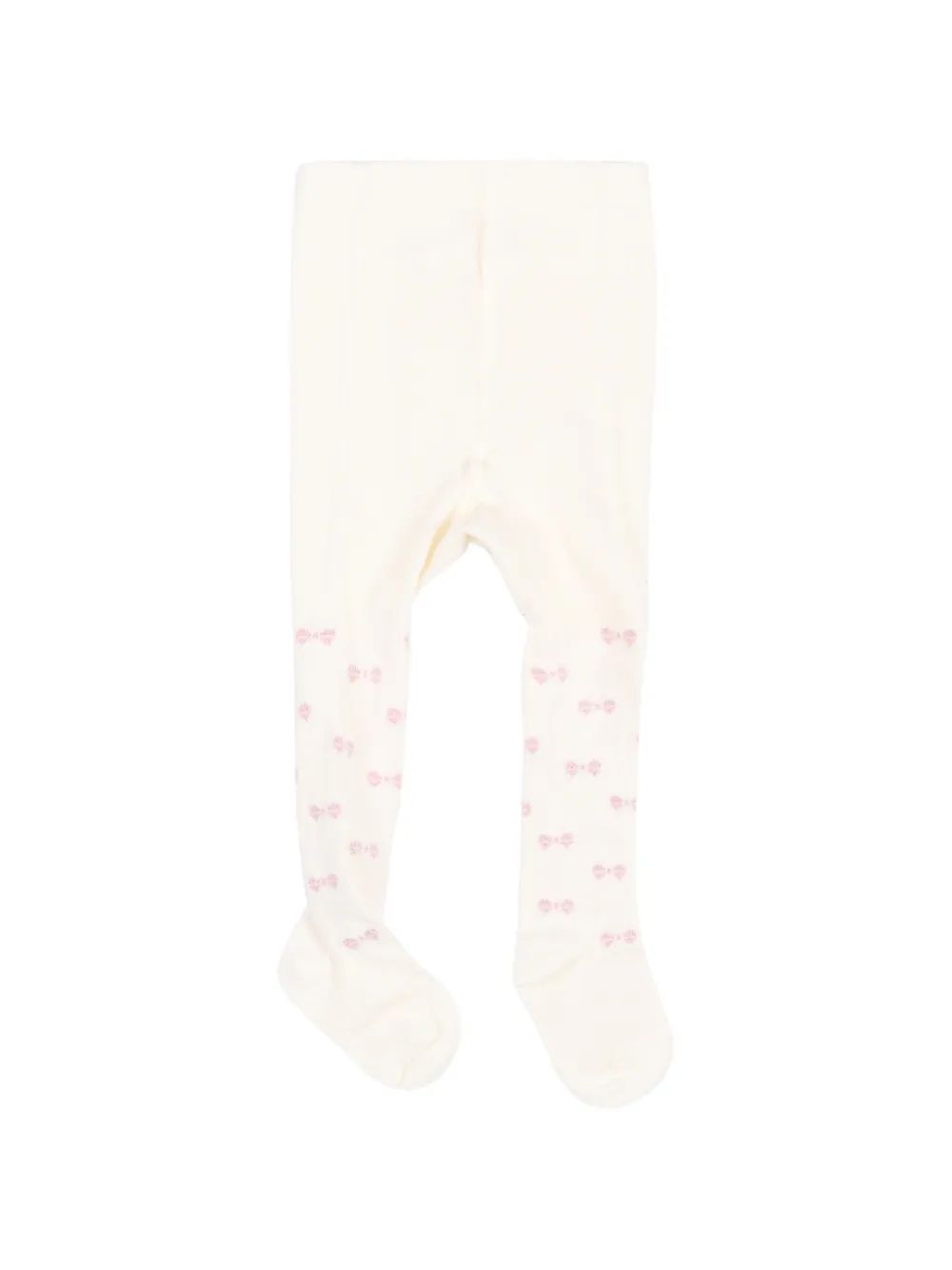 Monnalisa bow-pattern tights - Bianco