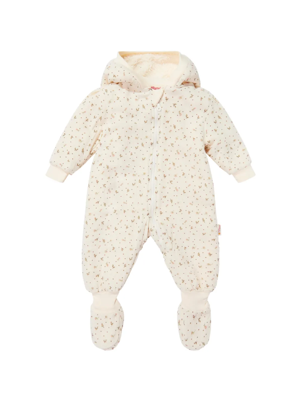TIFFANY KIDS combinaison fleurie à capuche - Tons neutres