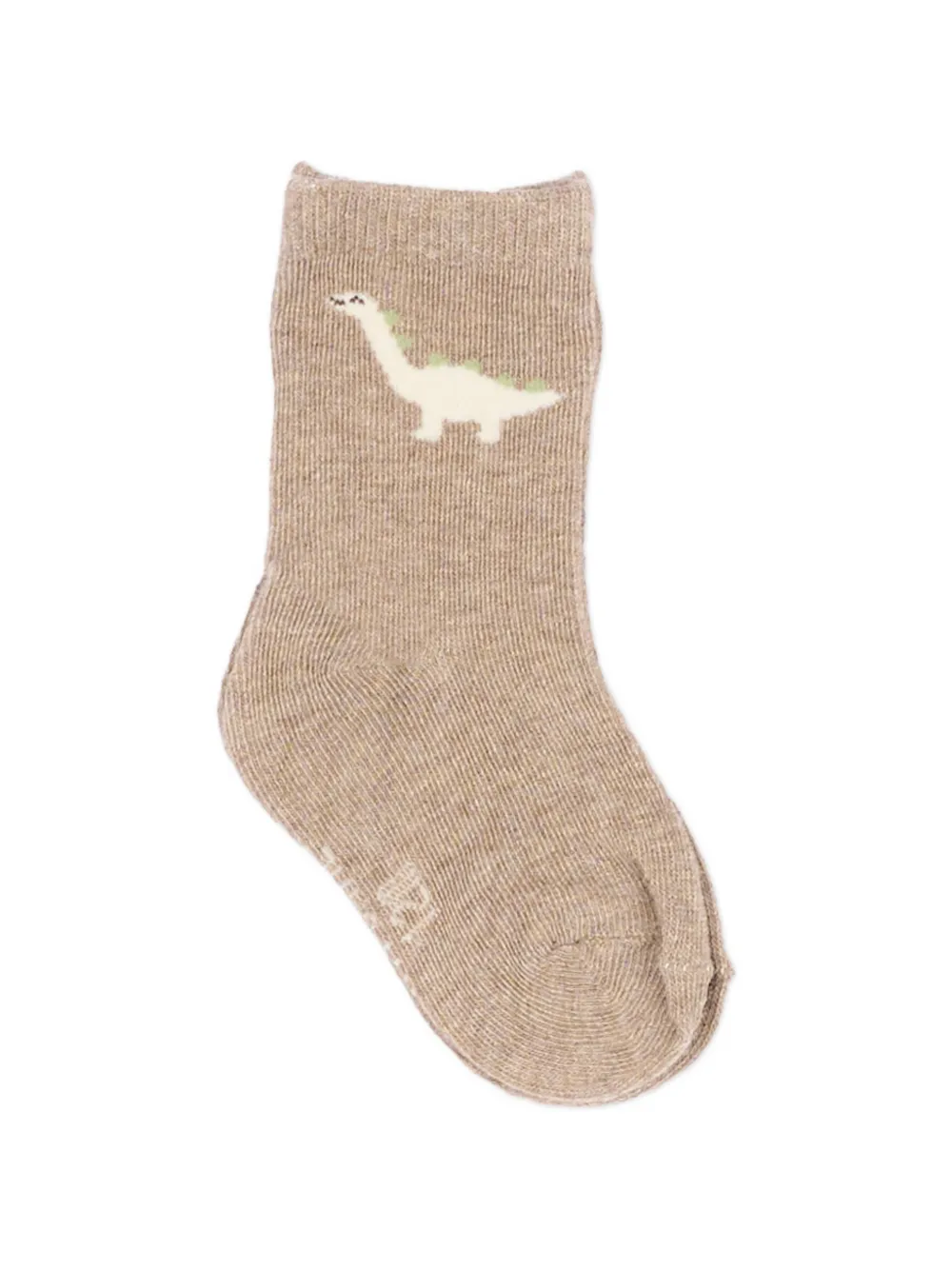Mayoral Drie paar sokken met dinosaurus-patroon Beige