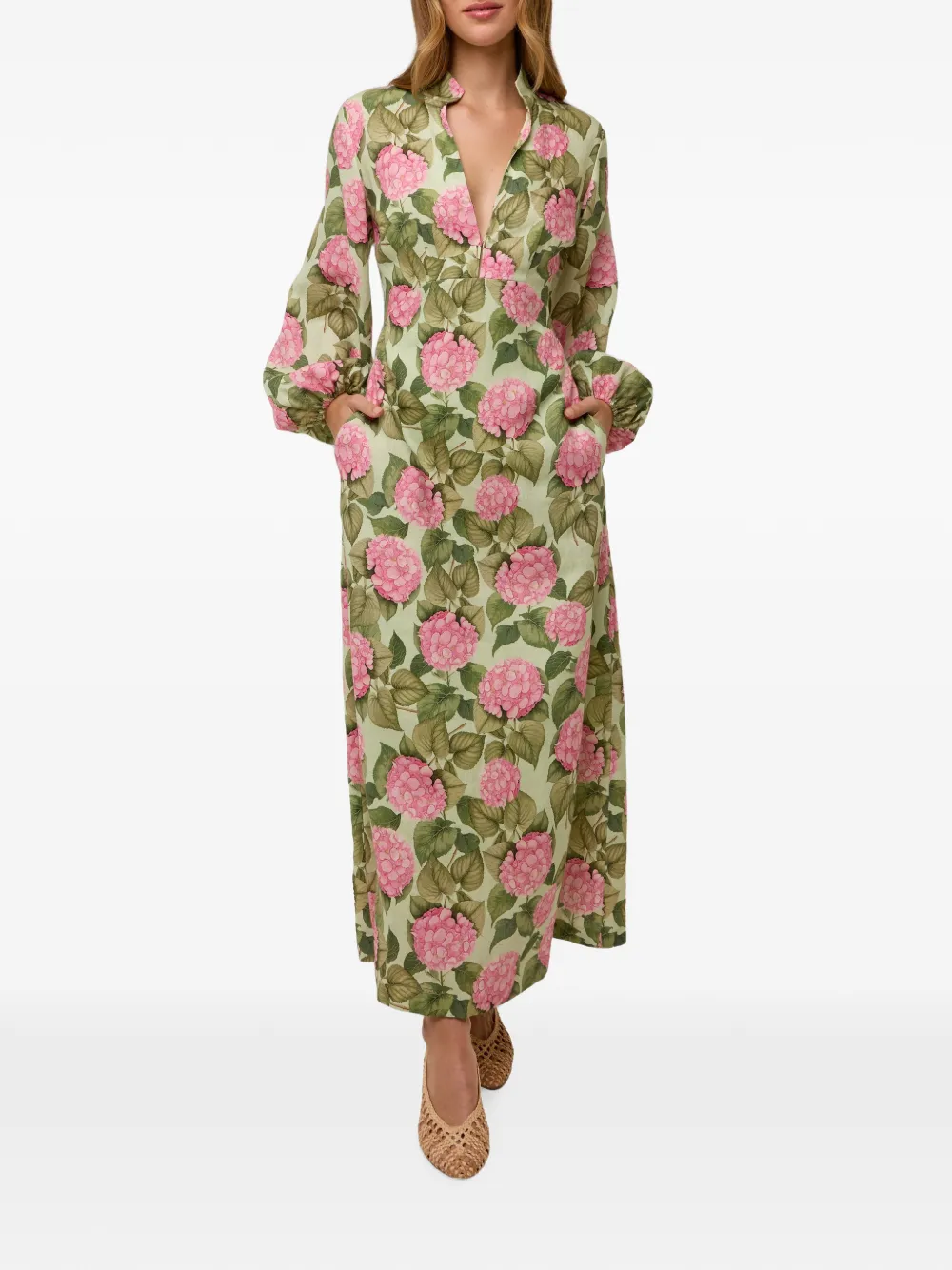 PALM. NOOSA Kleid mit Blumenprint - Grün