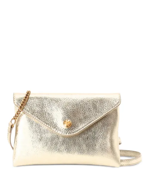 Versace Kids laminated leather shoulder bag