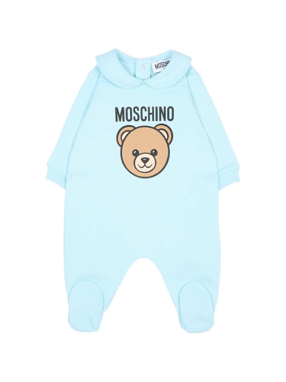 Moschino Kids Teddy Bear romperset met logo Blauw