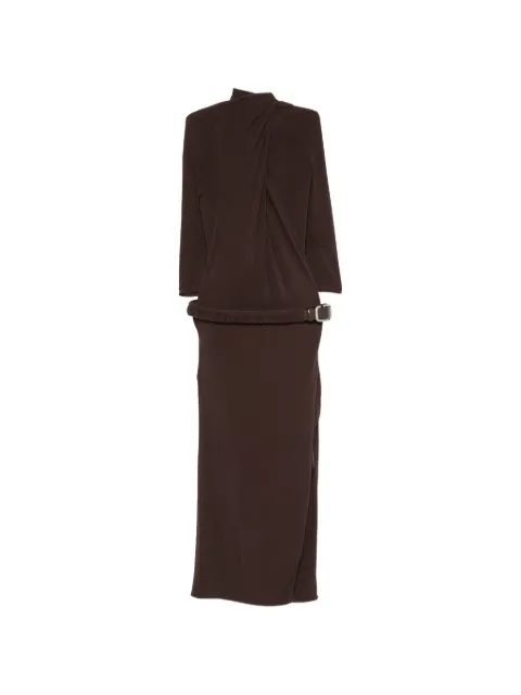 The Attico belted open-back maxi dress