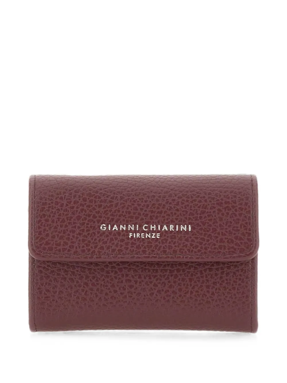 GIANNI CHIARINI Dollaro hammered leather wallet - Rosso