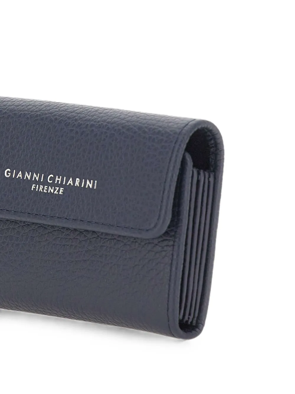 GIANNI CHIARINI Dollaro gehamerde leren portemonnee Blauw
