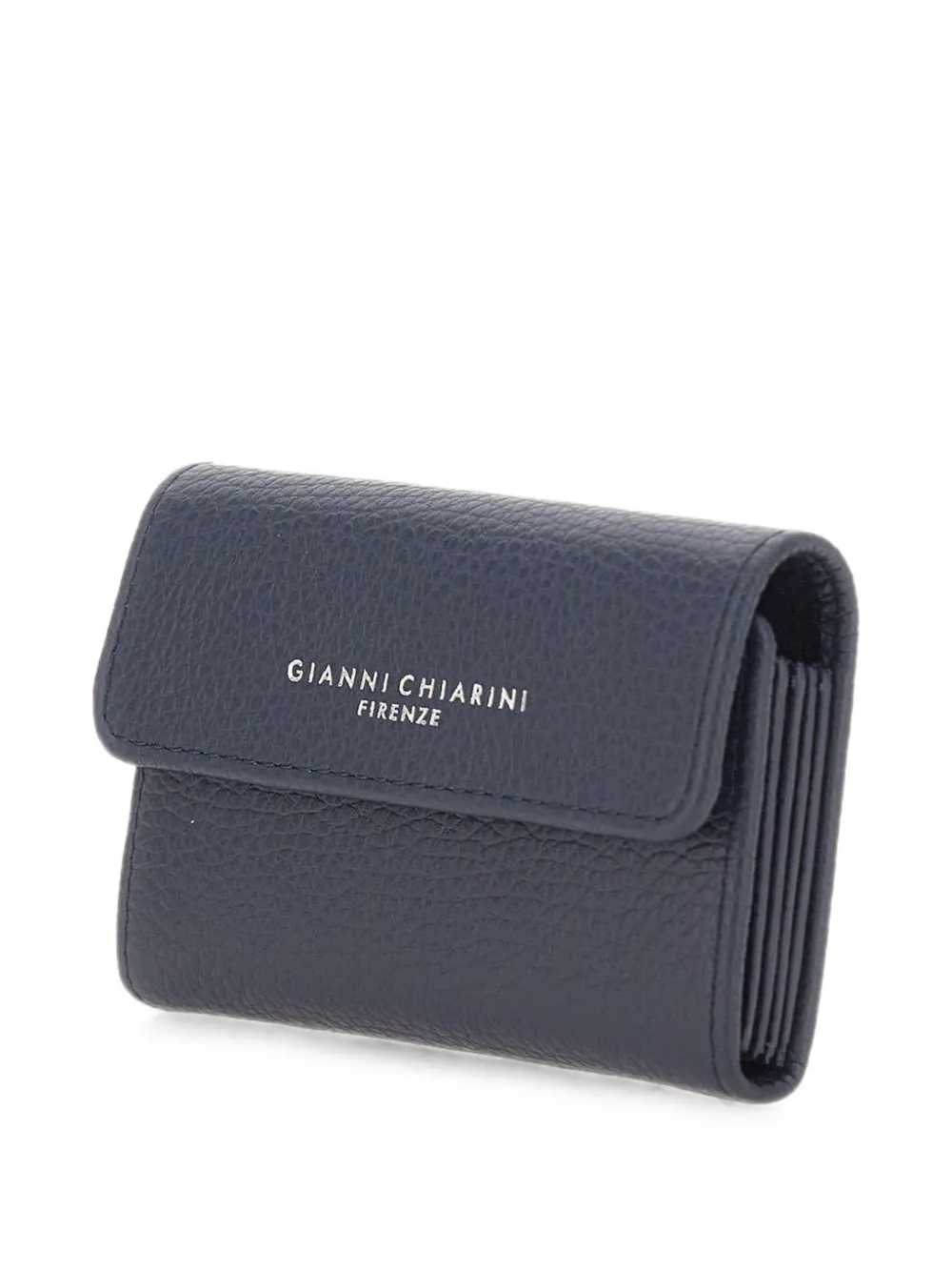 GIANNI CHIARINI Dollaro gehamerde leren portemonnee Blauw
