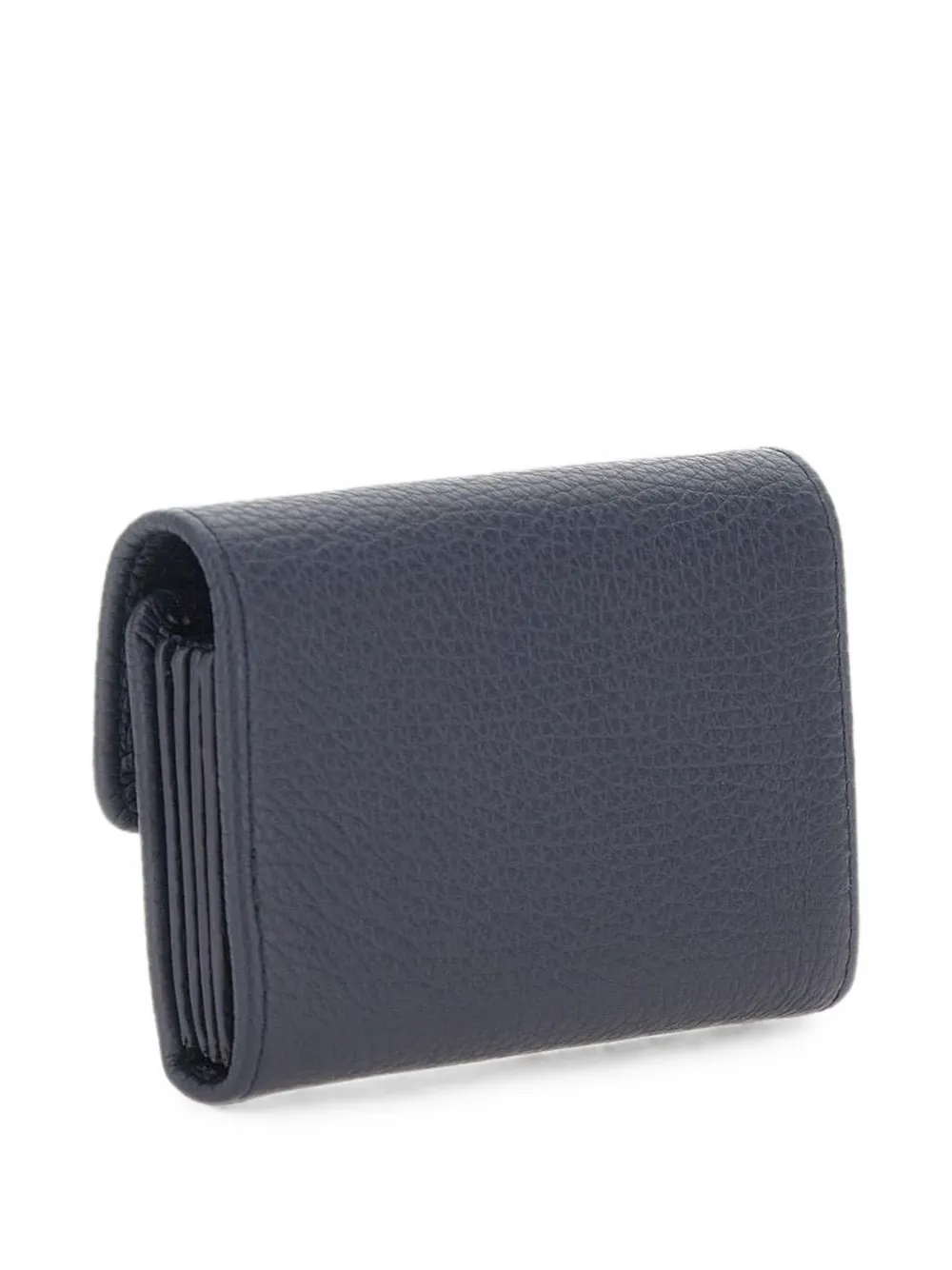 GIANNI CHIARINI Dollaro gehamerde leren portemonnee Blauw