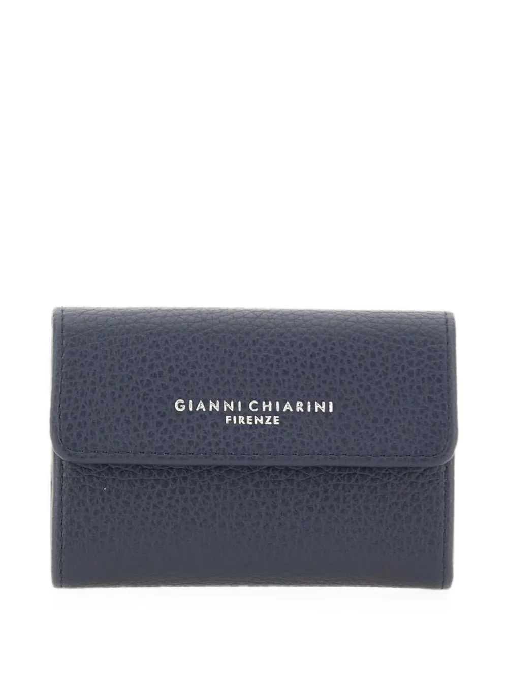 GIANNI CHIARINI Dollaro hammered leather wallet - Blu