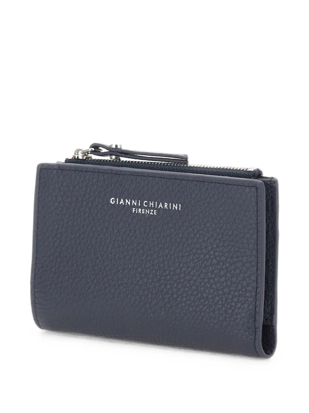 GIANNI CHIARINI Dollaro portemonnee van bewerkt leer Blauw