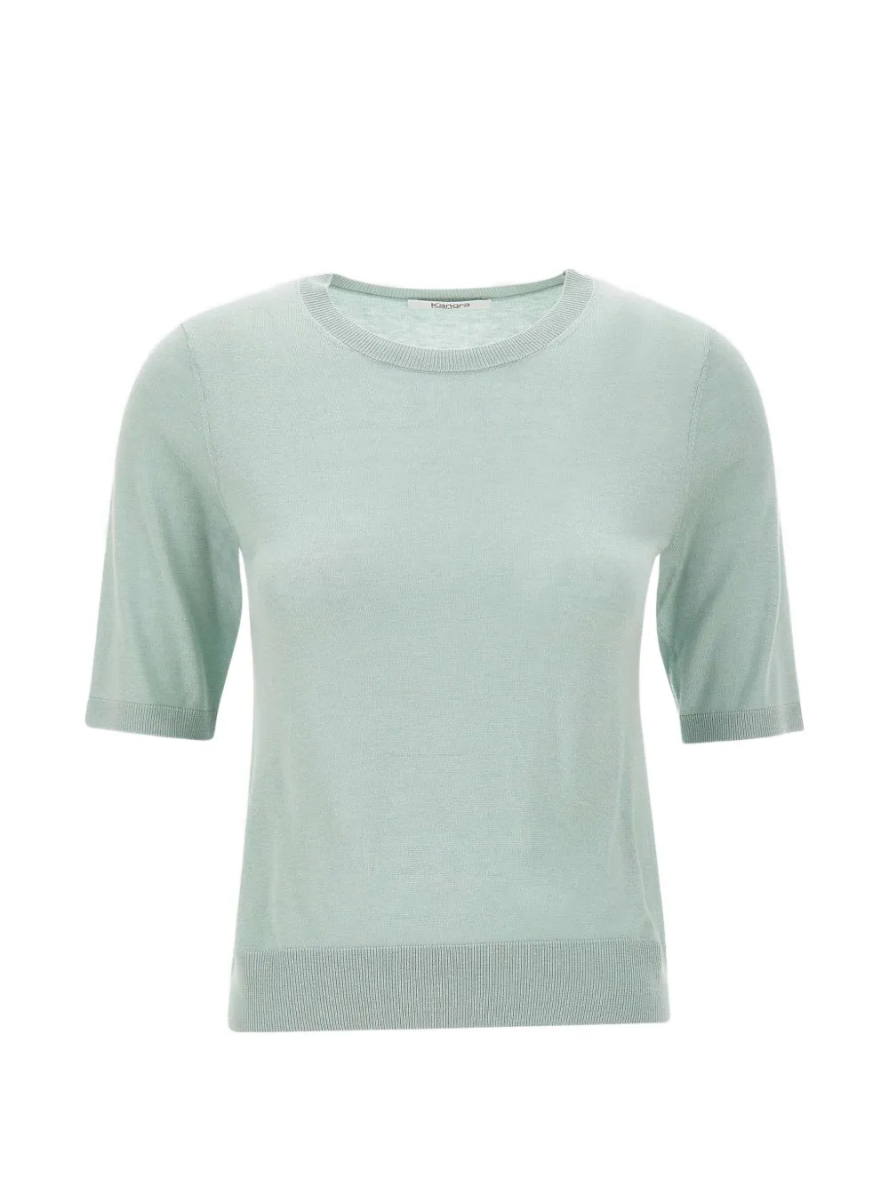 Kangra short-sleeve ribbed-trim T-shirt - Verde