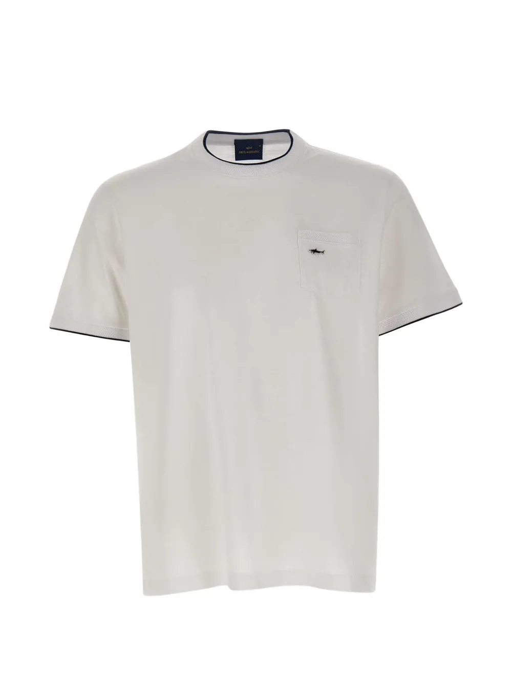 Paul & Shark logo-patch chest-pocket T-shirt - Nude