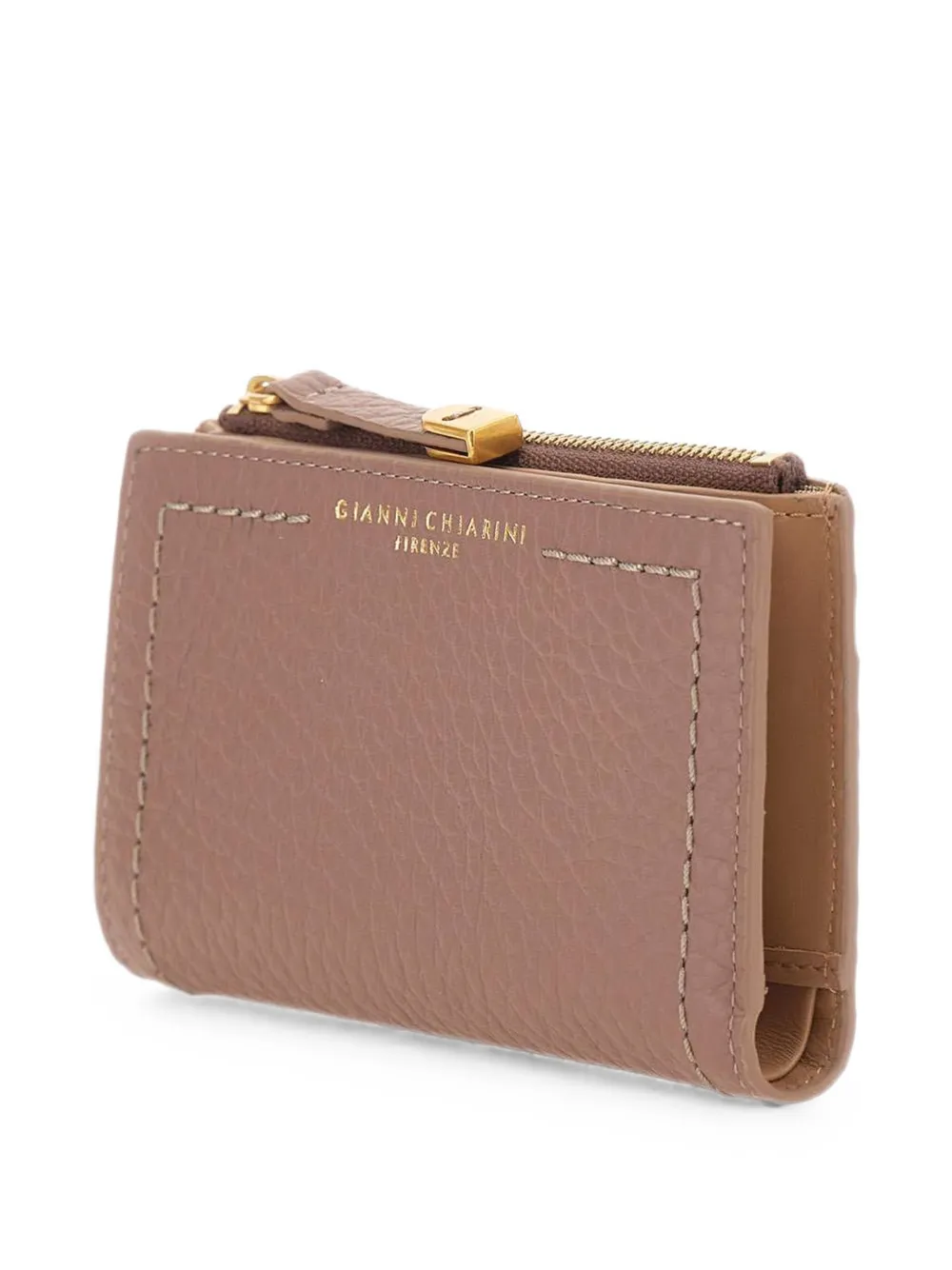 GIANNI CHIARINI Bubble leren portemonnee Roze