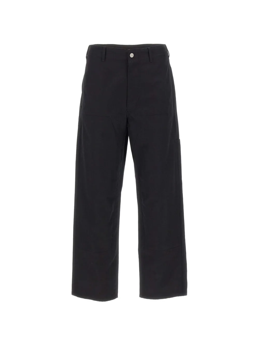 MM6 Maison Margiela logo-embroidered straight-leg trousers - Nero