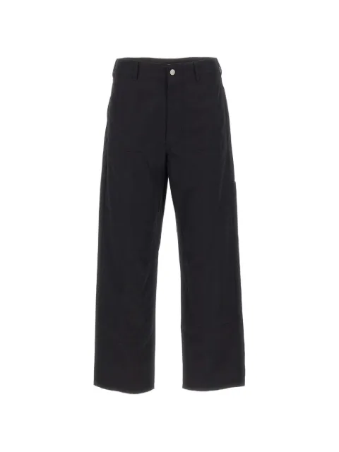 MM6 Maison Margiela logo-embroidered straight-leg trousers