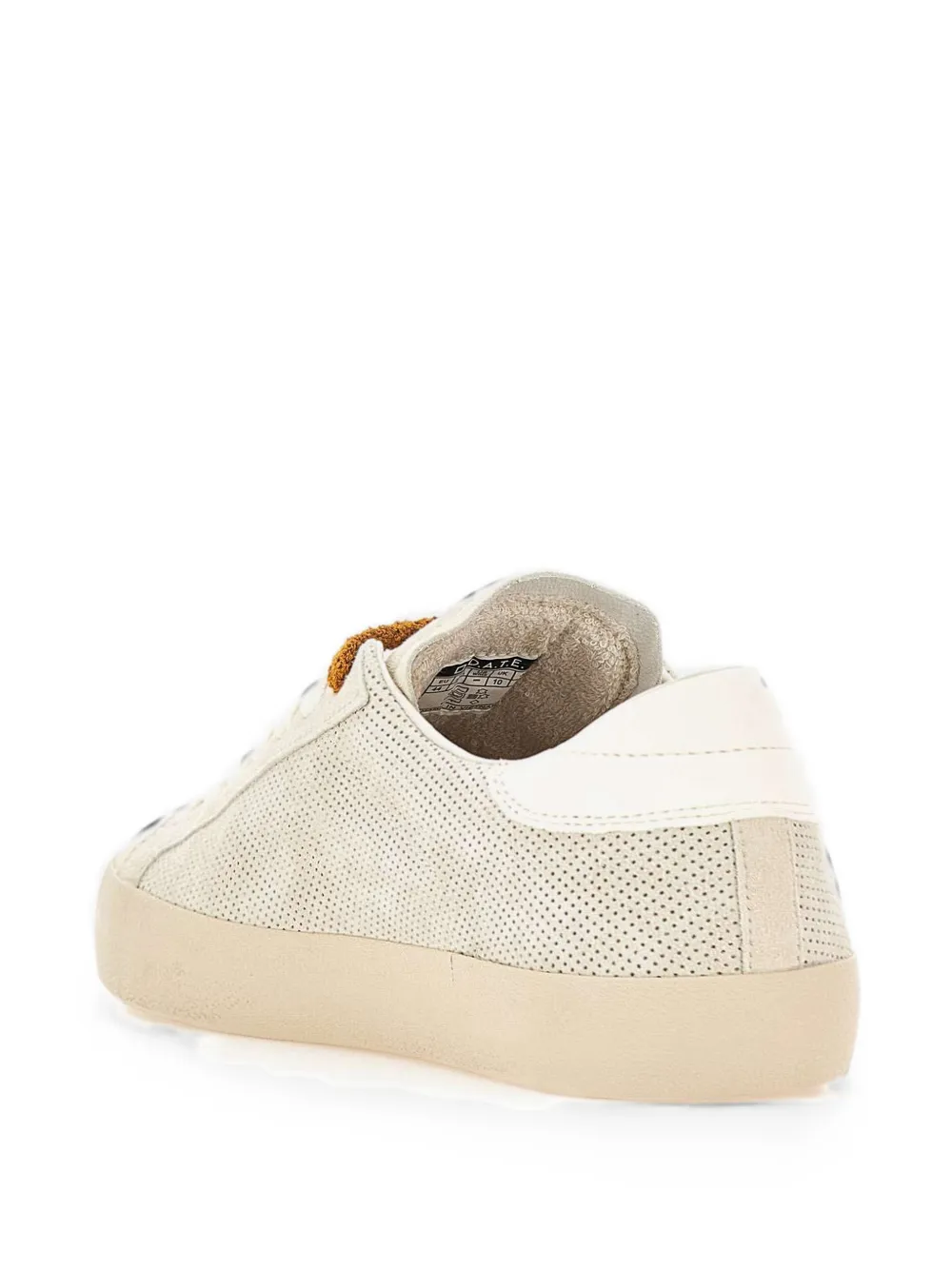 D.A.T.E. Hill Low perforated suede sneakers Beige