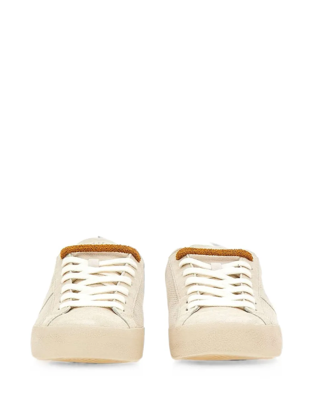 D.A.T.E. Hill Low perforated suede sneakers Beige