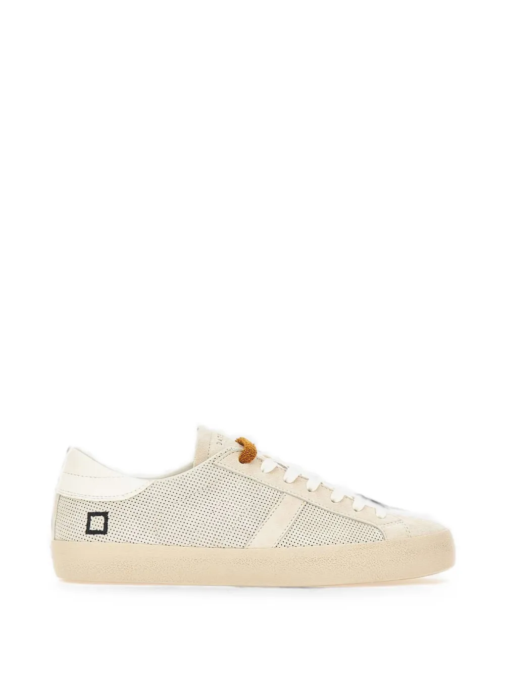D.A.T.E. Hill Low perforated suede sneakers Beige