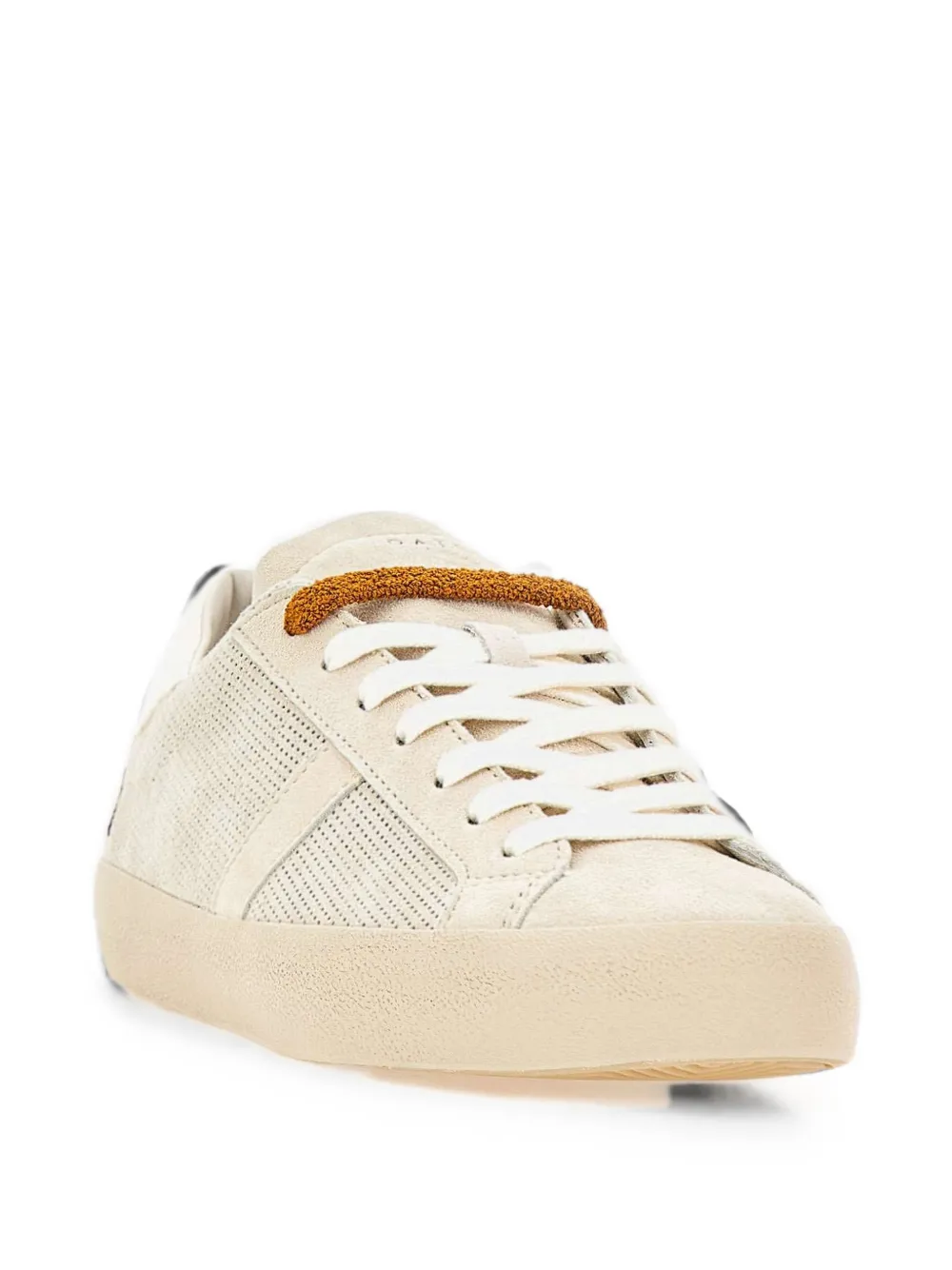 D.A.T.E. Hill Low perforated suede sneakers Beige