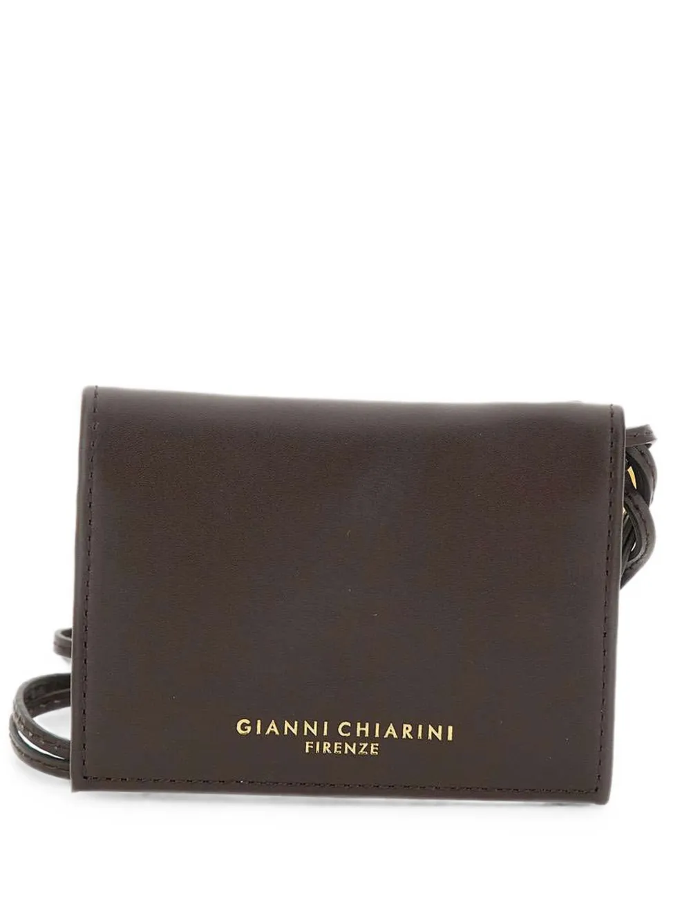 GIANNI CHIARINI leather bi-fold wallet - Marrone