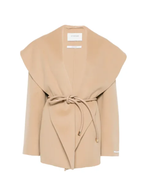 Sportmax pure-wool double-fabric jacket - camel