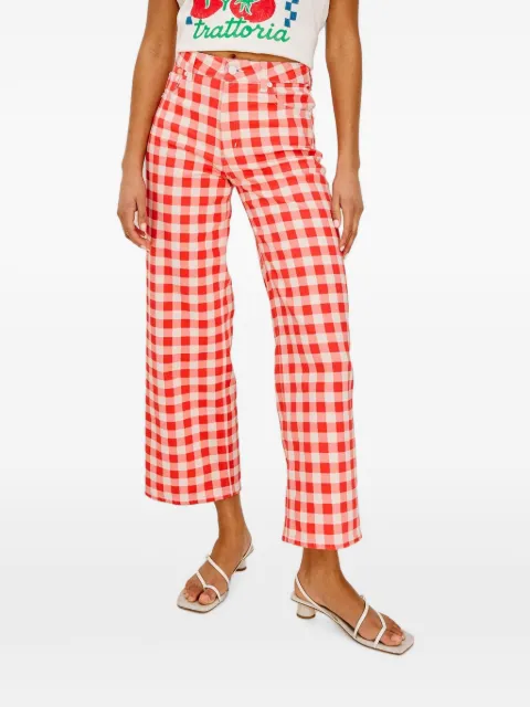 Rails xGiadzy Getty cropped gingham trousers
