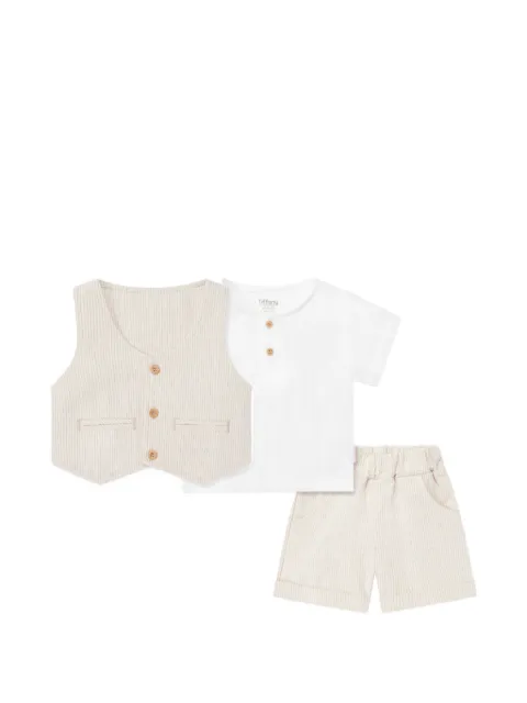 TIFFANY KIDS pinstripe-pattern three-piece set