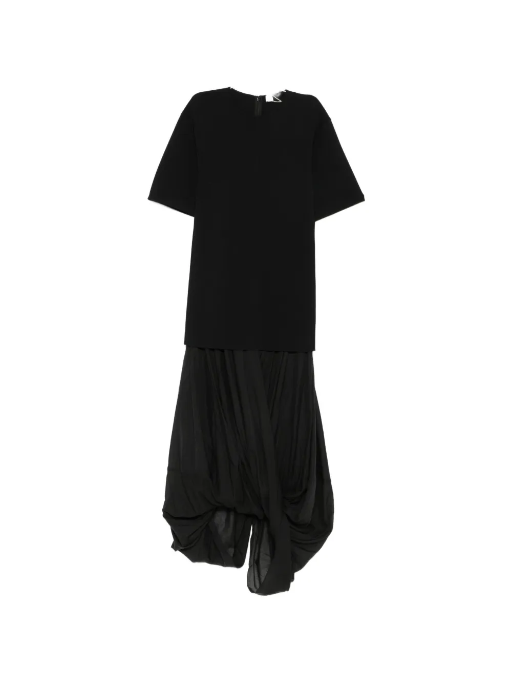 TOTEME Cocoon drop-waist maxi dress - Schwarz